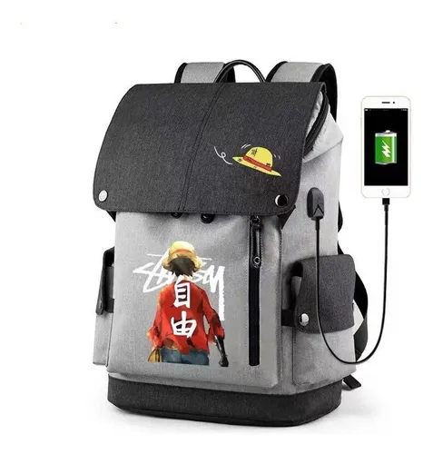 comprar 2025 Mochila De One Piece Con Usb For El Ordenador Portátil