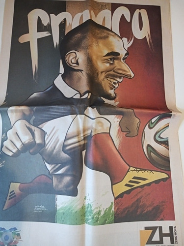 Zero Hora Guia Da Copa Do Mundo 2014 Com Posters Raridade