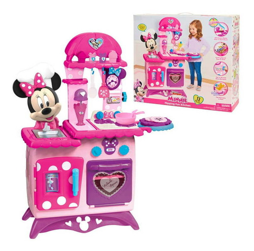 Minnie Mouse Cocina Con Sonidos Y Accesorios Kitchen Disney