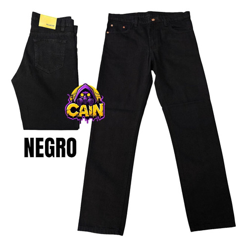 Pack 3 Vaqueros Recto Clásico Para Hombre Mezclilla Gruesa