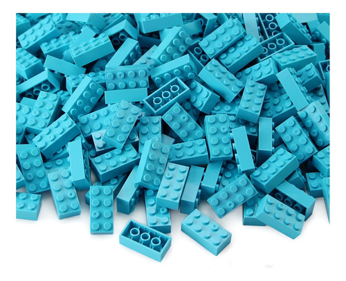 Feleph 2x4 Bricks Medium Azure 320 Piezas Piezas Kit De De