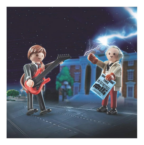 Marty Y Doctor Brown Playmobil , Volver Al Futuro