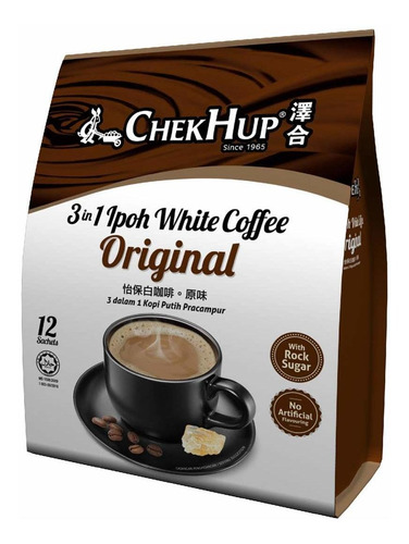 Malasia Chek Hup 3 En 1 Ipoh White Coffee-original (12 Sobre