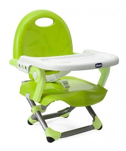 Silla De Comer Bebe Booster Chicco Pocket Color Verde