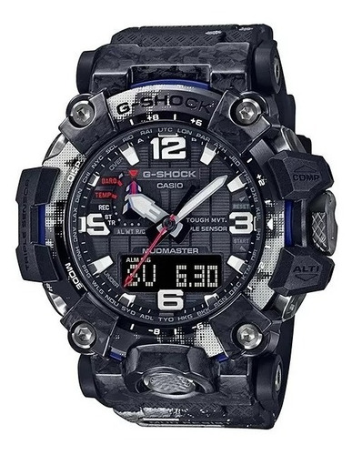 Reloj Casio G-shock Gwg-2000tlc-1a E-watch Color De La Correa Negro Color Del Bisel Negro Color Del Fondo Negro