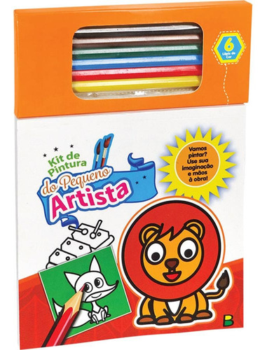 Kit de Pintura do Pequeno Artista: Laranja, de Brijbasi Art Press Ltd. Editora Todolivro Distribuidora Ltda., capa mole em português, 2020
