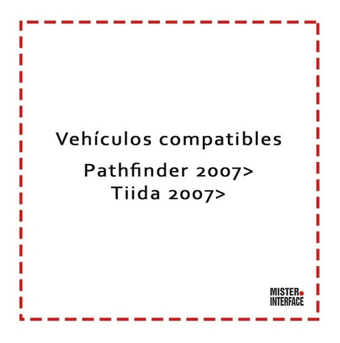 Imagen 2 de 4 de Ficha Adaptador Estereo Arnes Nissan Pathfinder Tiida 20ns05