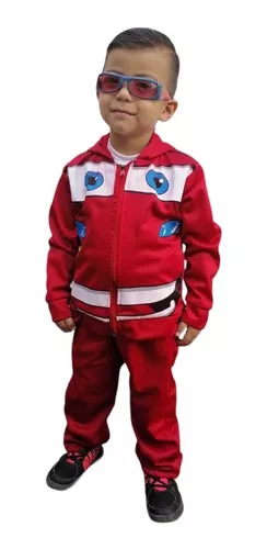 Disfraz de cars 2 unidades rayo mcqueen t mc missile talla 8-10