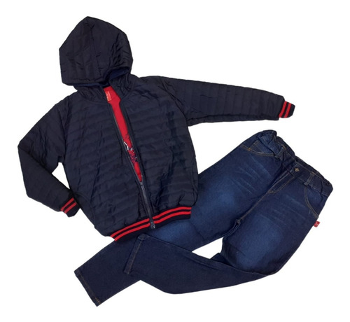 Conjunto Invierno Niño Chamarra   Miky 4194