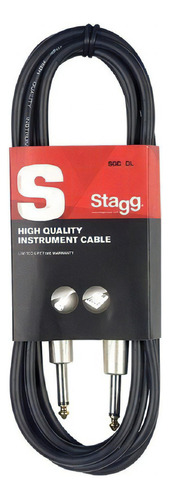 Cable de guitarra recto Stagg Sgc10 P10 de 10 m con