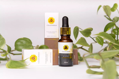Kit 02 Óleos De Girassol Vegano Ozonizado Ozonsolution