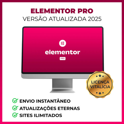 Plugin Elementor Pro - Licença Vitalícia