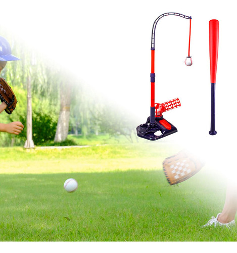 Máquina Lanzadora De Béisbol Para Niños De 3 A 5 Rojo