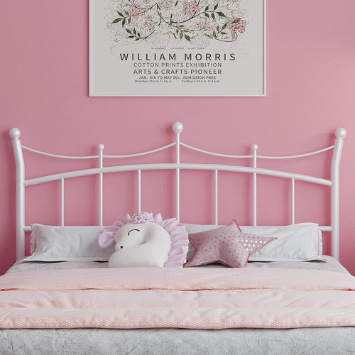 Base De Cama Matrimonial Weeho C/cabecera D Princesa Blanco