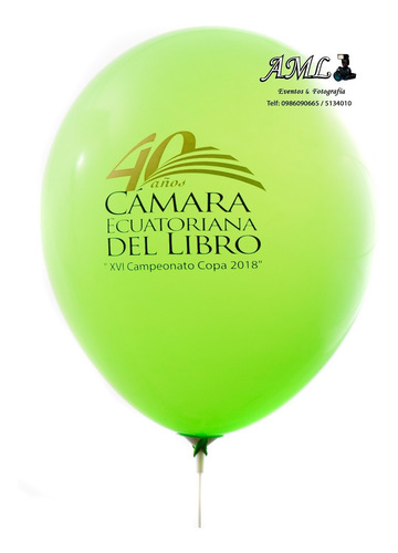 Imagen 3 de 10 de Globos Impresos, Globo Personalizado Uio, Gye, Cuenca, Manta