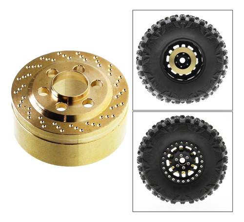 1 Pieza Rc Car Trunk Rim Contrapeso Interno Para 1/10 Rc 88g