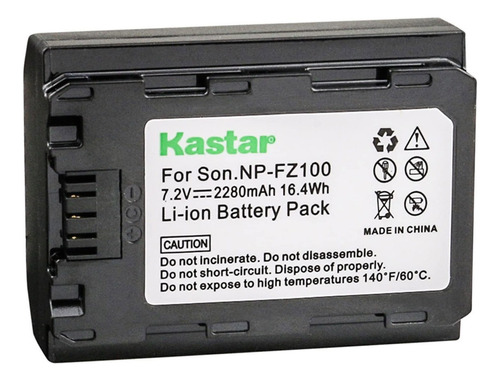 Kastar NP-FZ100 batería Sony Alpha 9 Alpha A9 Alpha 9r