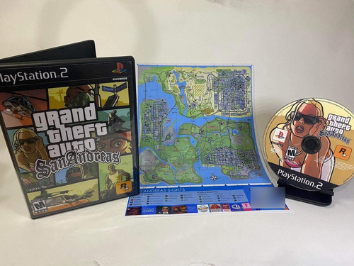 Gta San Andreas Com Pôster Para Ps2