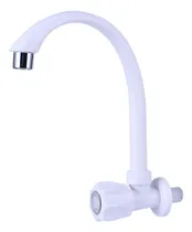 Comprar Canilla Cisne Plastica Pvc Grifo Pared Con Pico Aireador