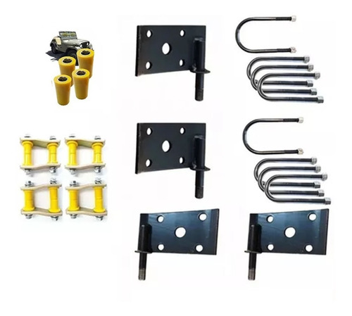 Kit Suspenção Jeep Willys Cj5, Buchas, Jumelo, Grampo, Chapa