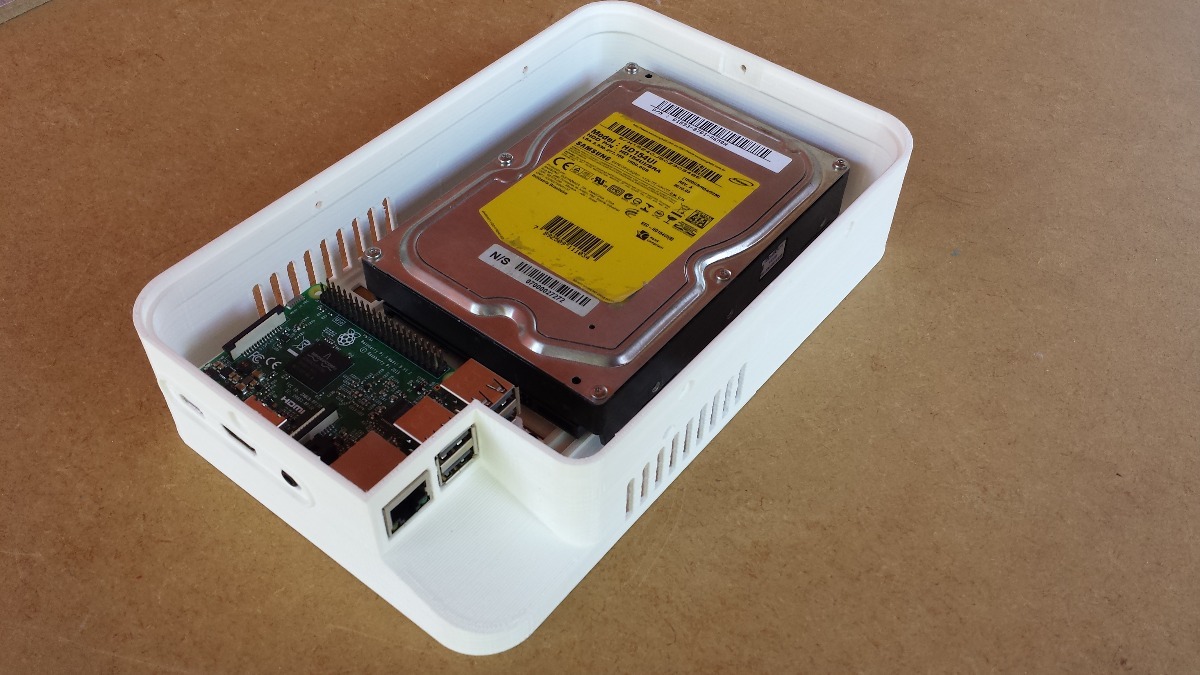 Case Nas E Media Center Para Raspberry Pi Hdd De Mercado