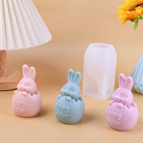 Silicona De Conejo De Cáscara De Huevo Diy Para Adornos