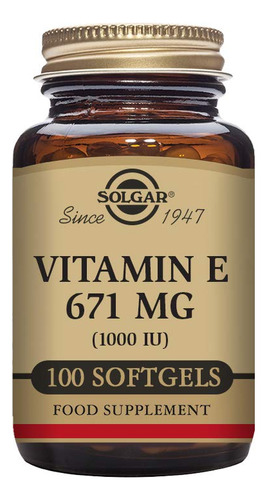 Solgar Vitamina E 1000 Ui 100 Cápsulas Blandas