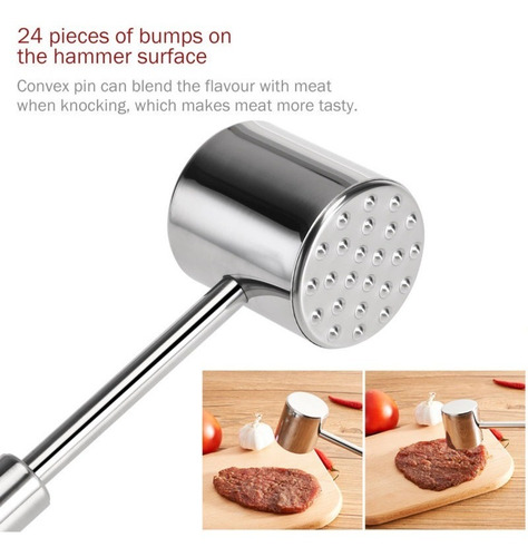 Imagen 4 de 6 de Carne Ablandador Martillo Filete Filete Libras Mazo 304 Acer