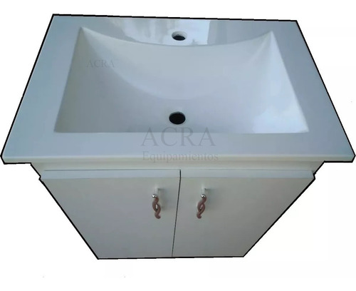 Mueble Armado + Mesada / Bacha / Pileta Recta Grande 60 Cm