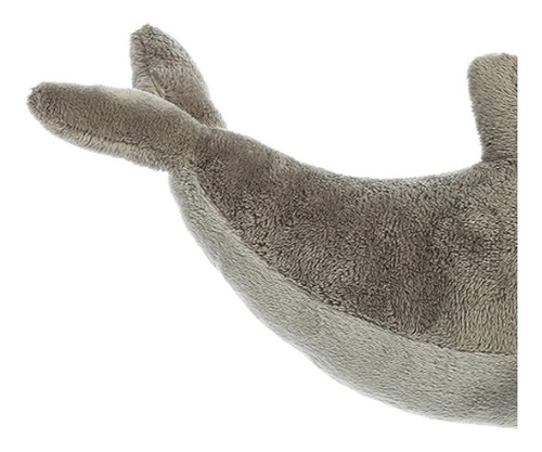 Imagen 5 de 10 de Peluche Delfin Gris Aurora Juguete Super Suave Felpa Calidad