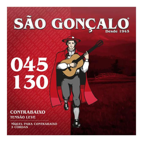Encordoamento Contrabaixo 045 Niquel Pct C/ 3 Sao Goncalo