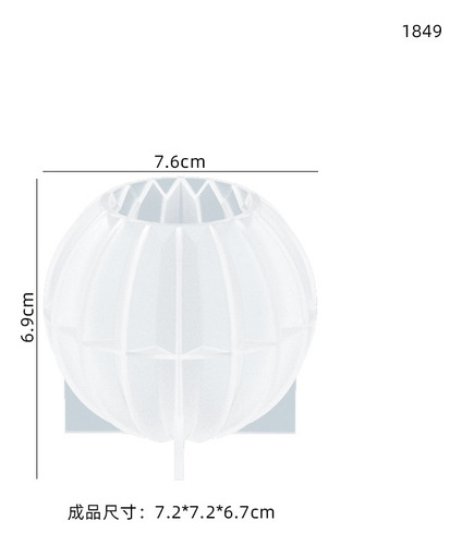 Molde De Silicona For Vela Orb Lantern Lunares