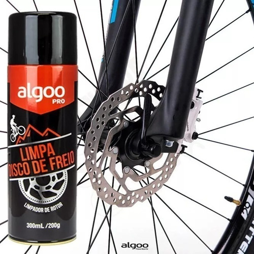 Limpa Disco De Freio Bicicleta Spray 300 Ml Algoo Pro