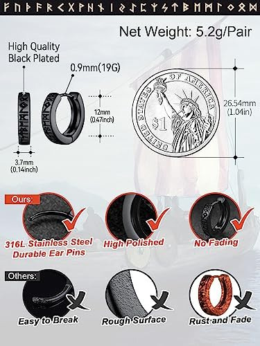 Pendientes De Aro Punk Para Hombre, Aros Para Las Orejas De