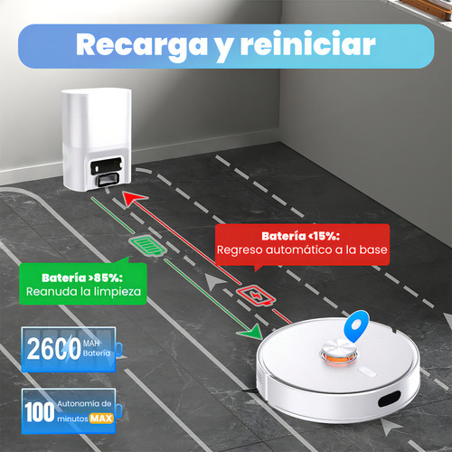 Lydsto R1 Edge Aspiradora Y Trapeadora Robot Autocarga
