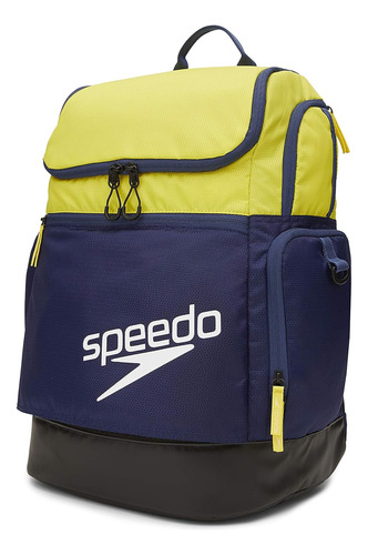 Mochila Para Natacion Speedo Large Teamster 35l, Azul/amari