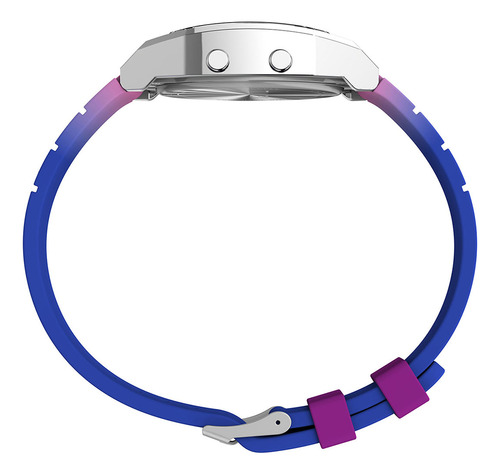 Reloj Timex T80 Steel Tw2v74600 Unisex Correa Morada Correa Morado Bisel Acero