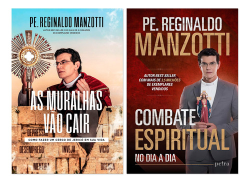 Kit Pe.manzotti - As Muralhas Vão Cair + Combate Espiritual