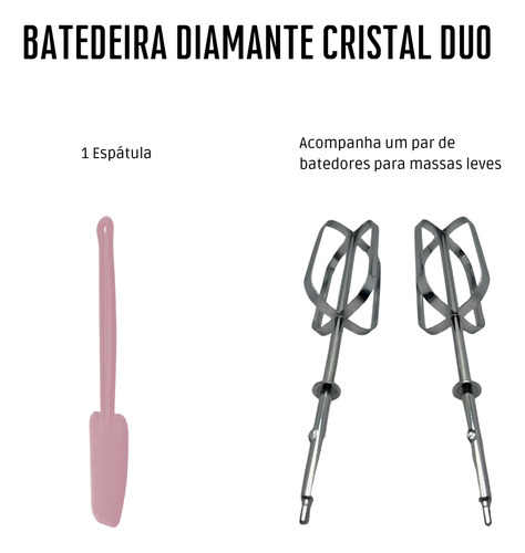 Liquidificador Rosa + Batedeira E Espremedor 220v Rosa