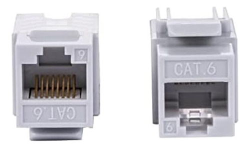 Cat6 Rj45 Keystone Jack Punch-down Network 45 Grados (termin