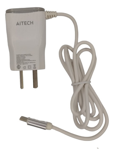 Cargador De Pared Con Cable Tipo C Aitech 2.0a/c