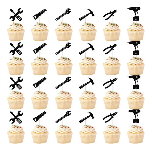 24 Piezas De Herramientas Para Decoracion De Cupcakes, Alica