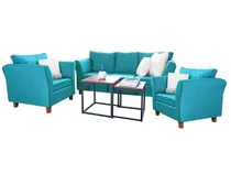 Comprar Juego De Living Sofa 3 Cuerpos 1 Cuerpo Chenile Antidesgarro