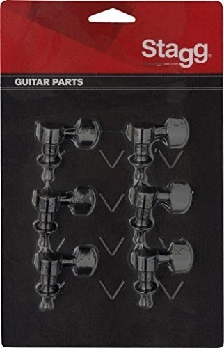 Cabezales De Maquina De Guitarra Electrica Stagg Kg673bk -