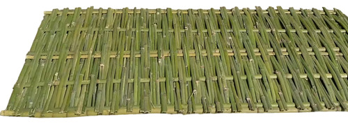 Panel Tejido/cocido Caña Bambu Verde - 1m X 2.00 Alto. 