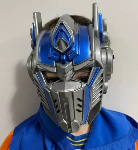 Arminha De Dardos + Mascara Robô De Brinquedo Azul Com 6 Dardo