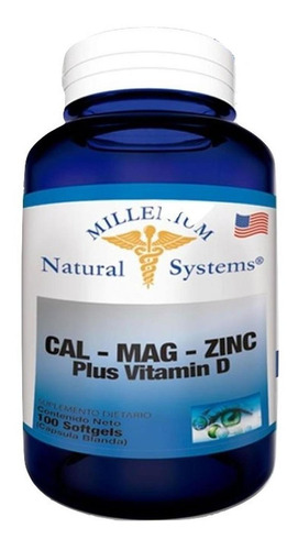 Calcio Magnesio Zinc Plus Vitamin D X 90 Tab Natural Systems