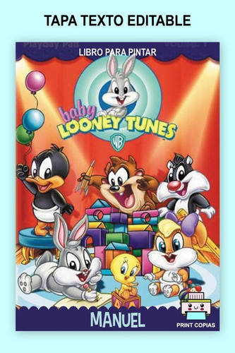 Kit Librito Para Pintar Y Personalizar Baby Looney Tunes