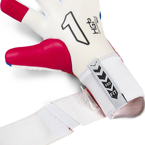 Imagen 6 de 6 de Guante De Portero Rinat Fiera Gk Alpha Adulto Bco/azul
