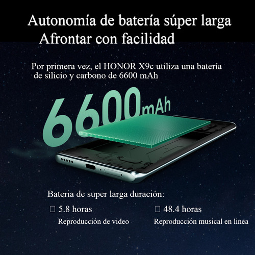Honor X9c 5g Dual Sim 12gb Ram 256gb,6600mah Batería Duradera,impermeable Y Resistente A Las Caídas,120hz Refresh Rate,108mp Ois Cámara,jade Cyanan